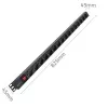 Aluminiowa listwa zasilająca Qoltec do szafy RACK | 16A | 16 x Schuko | pionowa | 1,8 m