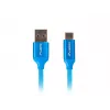 Lanberg CA-USBO-22CU-0010-BL Kabel USB 1 m USB 2.0 USB C USB A Niebieski