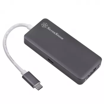 SilverStone SST-EP14C - USB 3.1 Type-C Gen1 na HDMI, 3x USB 3.1 Gen 1 Type-A, 1x USB 3.1 Gen 1 Type-C (ładowanie PD 2.0) (SST-EP14C)