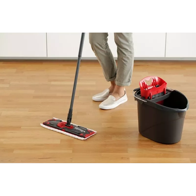 VILEDA mop Ultramax XL Box — zmywalna mikrofibra, obrotowa głowica 360°, składany, do twardych podłóg