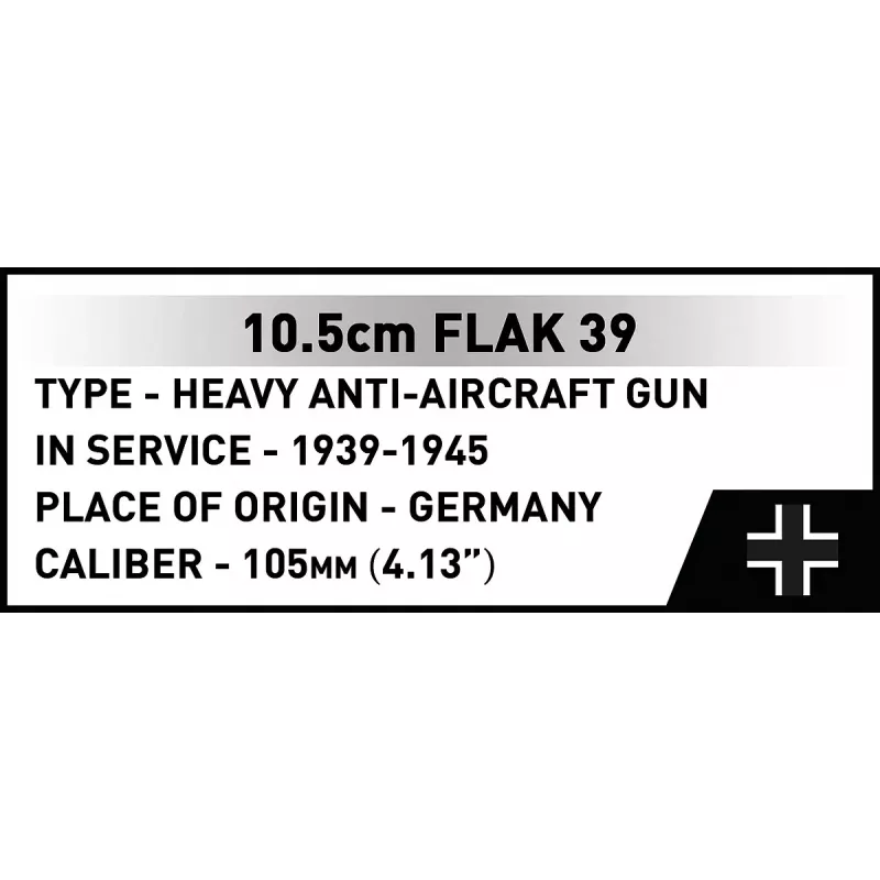 Zestaw konstrukcyjny Cobi Blocks 10,5 cm Flak 39 — 339 elementów