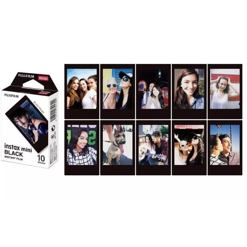Zestaw błon natychmiastowych Fujifilm Instax Mini — 10 arkuszy, rozmiar karty kredytowej