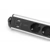 Listwa biurowa Digitus 6-gniazdowa z 3 portami USB 1,5 m kabel