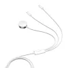 Magnetyczna ładowarka Joyroom S-IW008 Lightning USB-C 5V 1,2 m biały kabel