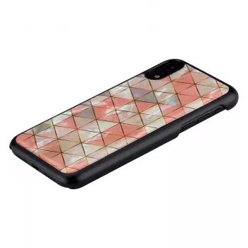Etui na telefon iKins dla iPhone XR — Wzór romb, czarny