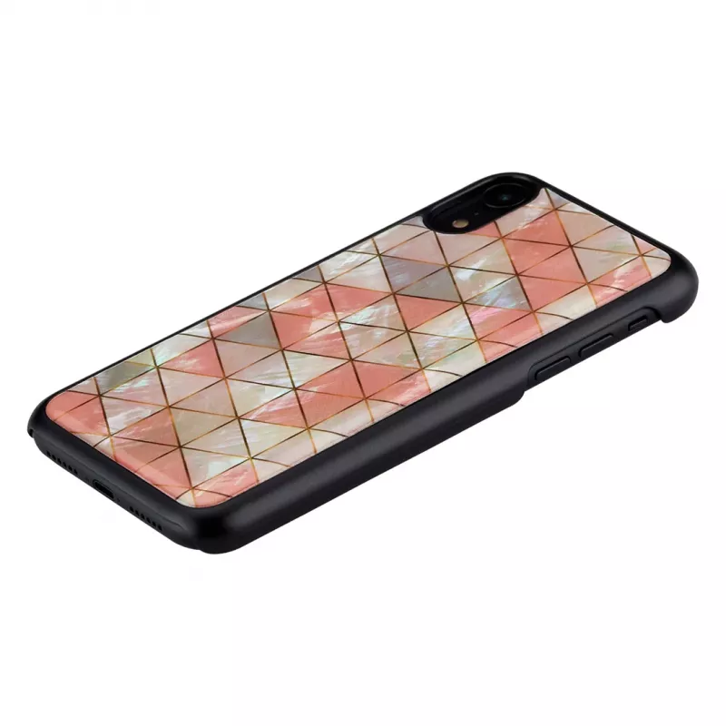 Etui na telefon iKins dla iPhone XR — Wzór romb, czarny