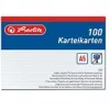 Kartoteka Herlitz 1150507 biała 100 szt.