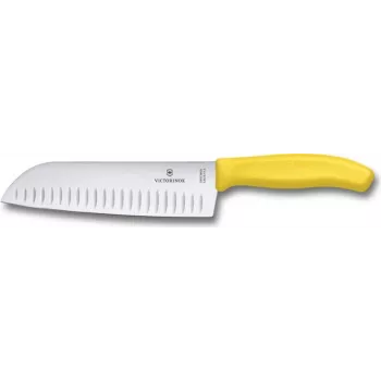 Nóż kuchenny Victorinox Swiss Classic Santokumesser 17 cm żółty
