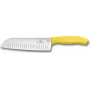 Nóż kuchenny Victorinox Swiss Classic Santokumesser 17 cm żółty