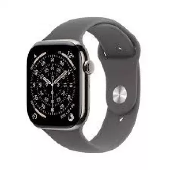 Smartwatch Apple Watch Series 11 GPS + Cellular 42 mm Naturalna tytanowa koperta z sportowym paskiem Stone szary