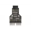 DeLOCK 60045 zmieniacz płci kabla 9 pin USB 2.0 2 x 9 pin goldpin Czarny