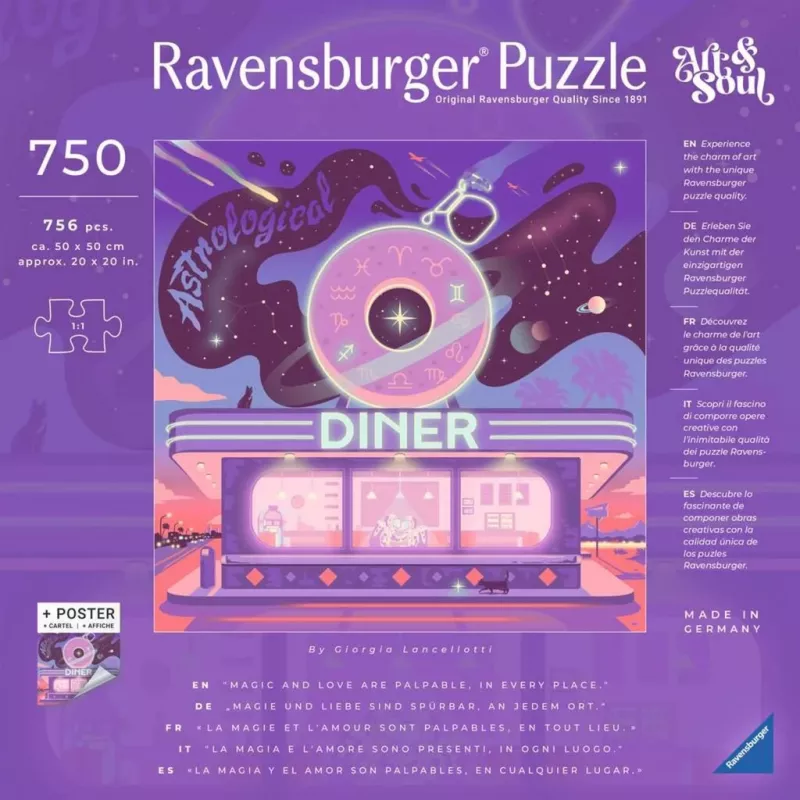 Puzzle Art & Soul - Astrological Diner 750 elementów
