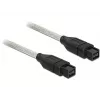 Kabel FireWire DeLOCK FireWire B/B 1,0 m szary