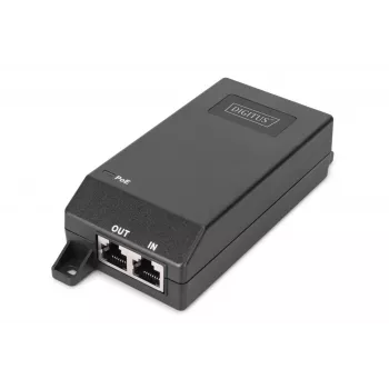 Digitus Gigabit Ethernet PoE+ injector 802.3at 30 W Czarny