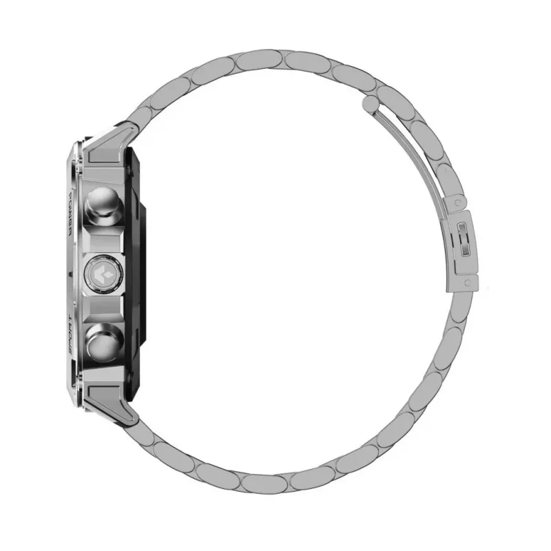 Smartwatch Garett Atom srebrny Steel
