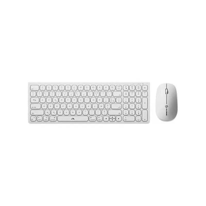 Alogic Echelon Compact USB-C BT klawiatura German+ mysz biały - Klawiatura - USB typu C - Klawiatura - USB typu C
