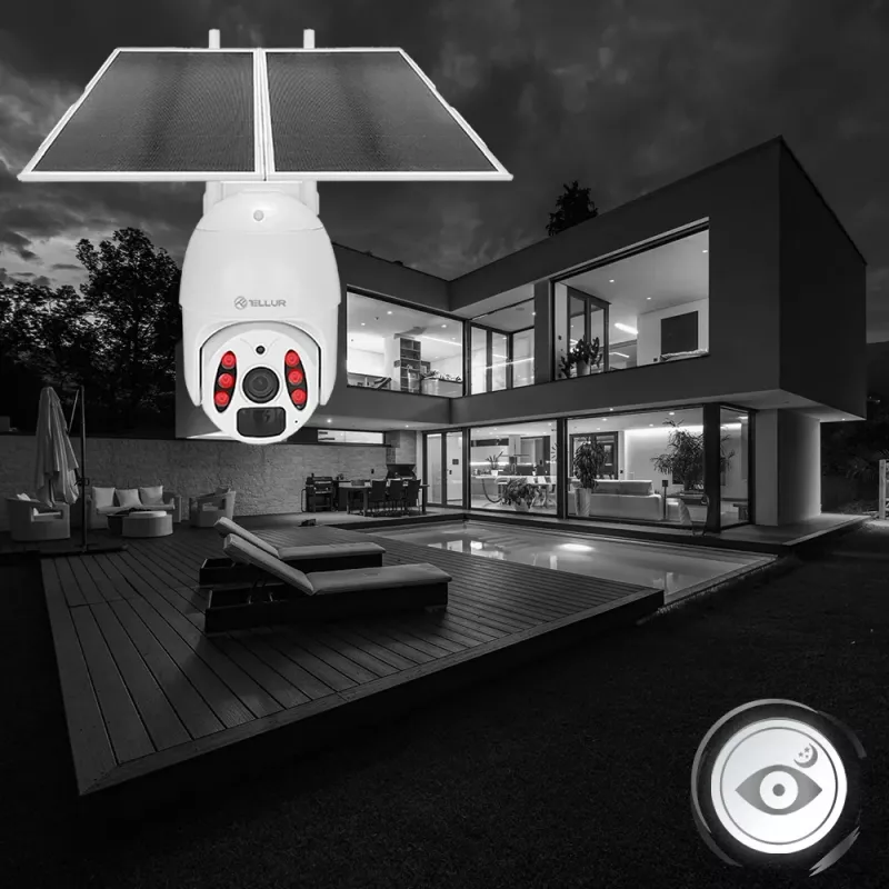 Kamera monitorująca Tellur Smart WiFi Solar Camera P&T 3MP 2K UltraHD