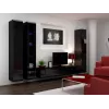 Cama pełna Szafka VIGO '180' 180/40/30 czarny/czarny połysk