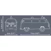 Zestaw modeli Cobi Volkswagen T2b Ambulans w skali 1:35 szary