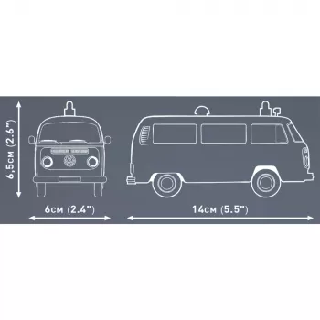 Zestaw modeli Cobi Volkswagen T2b Ambulans w skali 1:35 szary