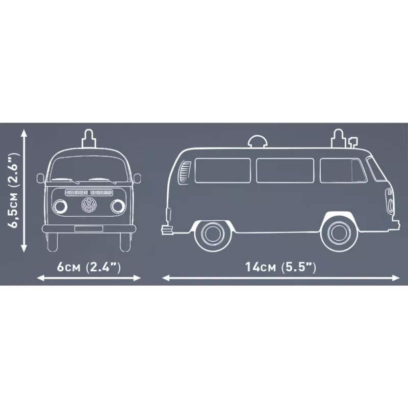 Zestaw modeli Cobi Volkswagen T2b Ambulans w skali 1:35 szary