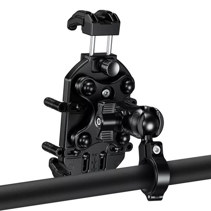 Pasywny uchwyt UleFone Armor Mount Pro do telefonów komórkowych — mocowanie na kierownicę, do rowerów i hulajnóg, czarny