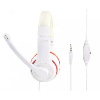 Słuchawki stereofoniczne biały/MHS-03-WTRD GEMBIRD