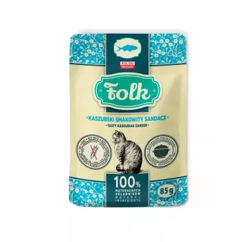 FOLK Tasty Kashubian zander - mokra karma dla kota - 85g