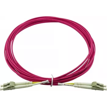Kompatibles Dell EMC CBL-LC-OM4-1M BlueOptics Duplex LWL Patchkabel, LC-UPC/LC-UPC beige, 1 Meter, Multimode, G50/125µm OM4, Eingangsdämpfung: unter 0