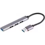 Koncentrator USB ShiverPeaks BS13-50001 USB 3.2 Gen 1 Type-A 5000 Mbit/s Aluminium Czarny