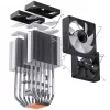 Chłodzenie procesora Jonsbo CR-1400 DV2 z wentylatorem 120 mm, czarne