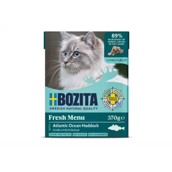 BOZITA Fresh Menu Łupacz w galarecie - mokra karma dla kota - 370 g
