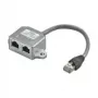 Wentronic Goobay rozdzielacz kablowy (adapter Y) - okablowanie CAT 5 Ethernet + ISDN, ekranowany (68909)