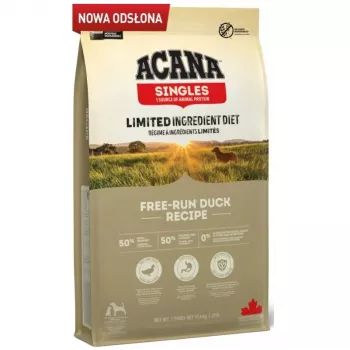 ACANA Singles Free-Run Duck - sucha karma dla psów - 11,4 kg