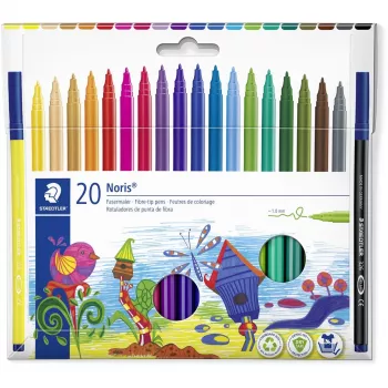 Marker permanentny, końcówka okrągła Staedtler 326 C20 kolory mieszane