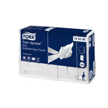 Ręczniki papierowe Tork Xpress Multifold Soft H2 2-warstwowe 180 arkuszy 25,5x21,2 cm