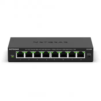 NETGEAR GS308E Managed L2/L3 Gigabit Ethernet (10/100/1000) Czarny