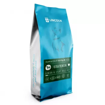 Sucha karma dla psa Lincoln Ultra Premium Senior Beef z ryżem 12 kg — formuła dla seniorów, 22% białka, 13% tłuszczu