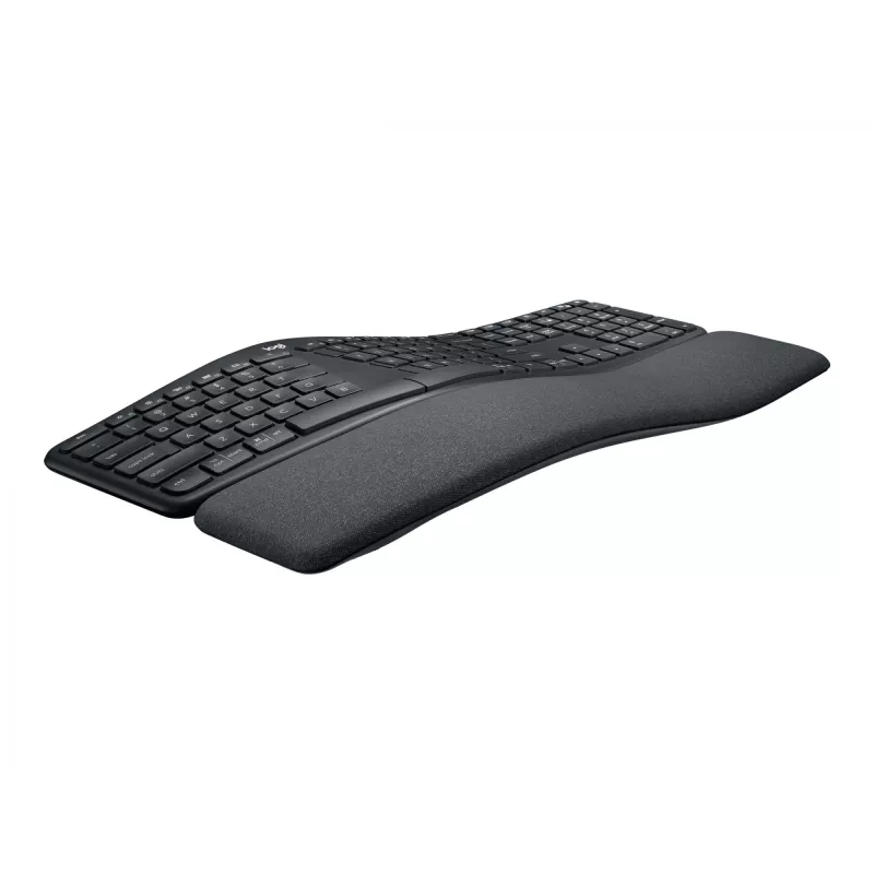 Klawiatura Logitech Ergo K860 dla firm RF Bezprzewodowa + Bluetooth szwajcarska grafit (920-010347)