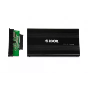 Obudowa HDD IBOX HD-02 Czarna na dyski SATA 2,5 cala, USB 3.2 Gen 1 (Type-A), jednokieszeniowa, metalowa