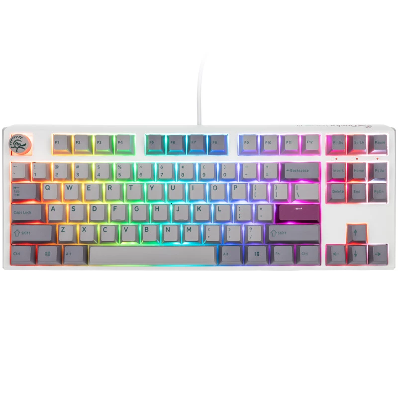 Ducky One 3 TKL klawiatura Gaming USB US English srebrny