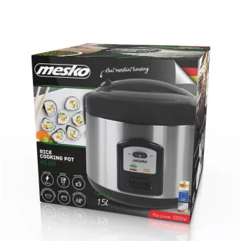 Kuchenka do ryżu Mesko MS 6411 Czarny,Stal nierdzewna 1000 W