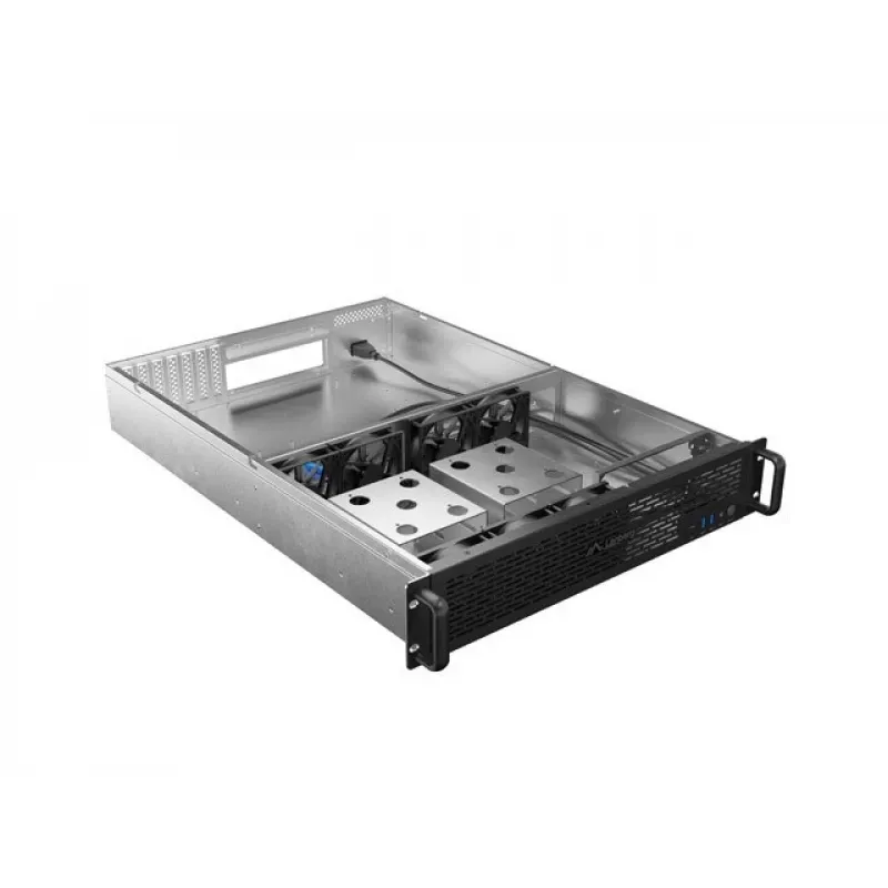 Obudowa rack Lanberg SC01-6502-12B 2U czarna 7 wentylatorów
