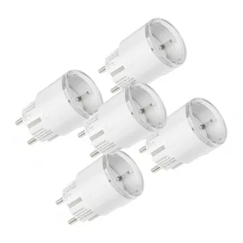 Inteligentna wtyczka Shelly Plug S MTR Gen3 — zestaw 5 szt., 12 A, biała