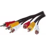 Kabel wideo ShiverPeaks 90024-10.0 — 10,0 m, 3 analogowe złącza RCA