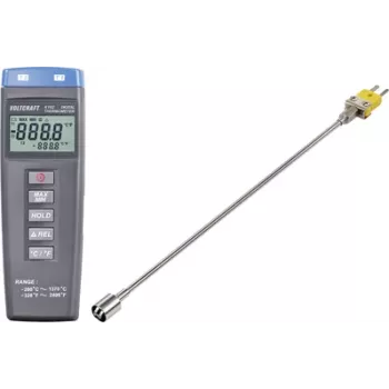 VOLTCRAFT K102 + TP 205 przyrząd do pomiaru temperatury -200 do +1370 °C Sonda typu K