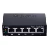 Przełącznik sieciowy D-Link DGS-1005P/E Niezarządzalny Gigabit Ethernet (10/100/1000) Power over Ethernet (PoE) Czarny