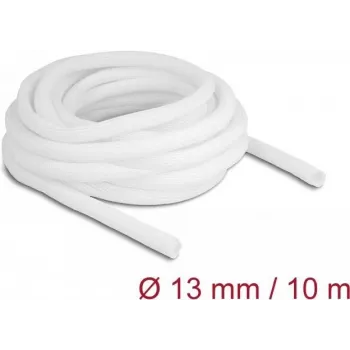 Oplot pleciony DeLOCK 20813 10 m x 13 mm biały