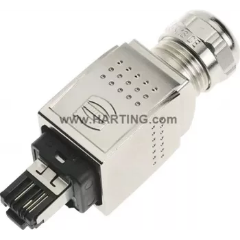 Złącze RJ45 Harting Han PushPull 09 35 226 0401 proste, 4-biegunowe, wkładka do montażu panelowego