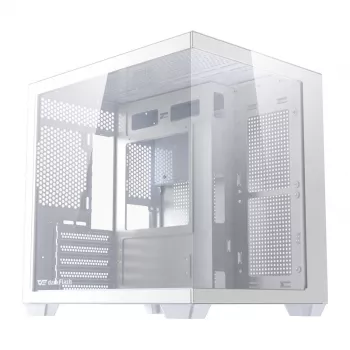 Obudowa komputerowa DarkFlash B275 (biała) mid-tower kompatybilna z ATX, przedni panel I/O, szkło hartowane